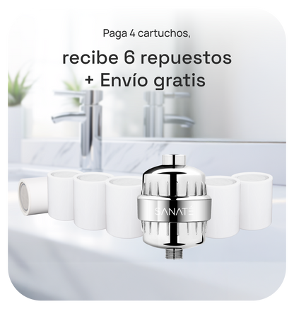 4 pack Shower Filter Replacement NO subscription